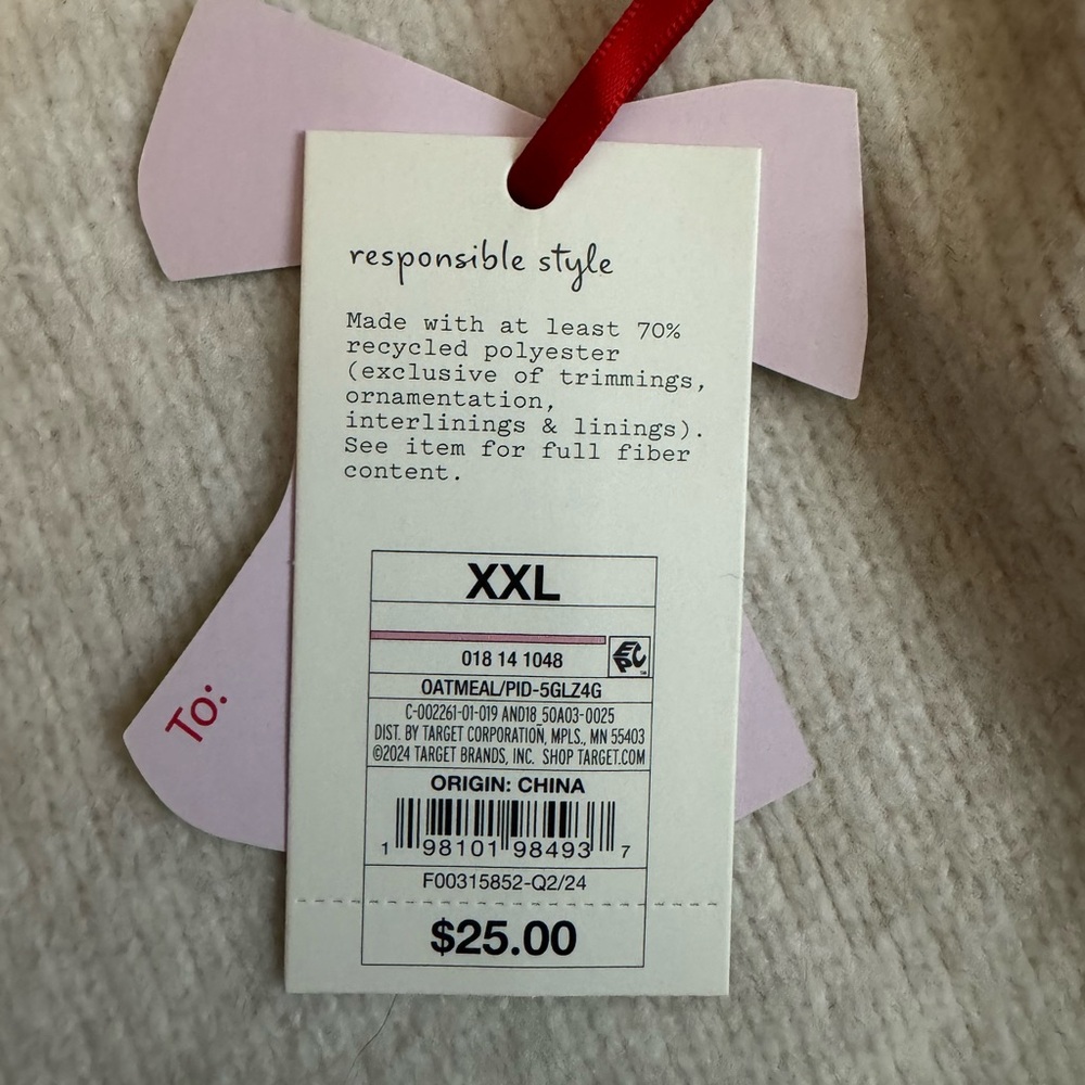 NWT Women’s Crewneck Bow Sweater - Picture 4 of 5